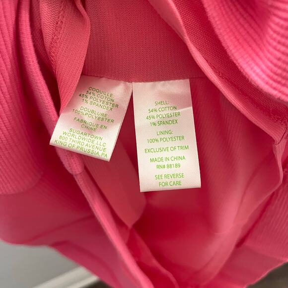 NWOT Lilly Pulitzer Janice Pink Gold Embroidered Shift Dress S Spring Garden - Picture 6 of 11